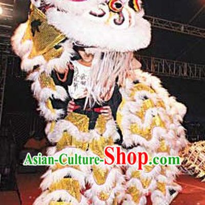 Hong Kong Style Hok San Lion Dance Costume Complete Set