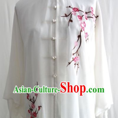 Top Embroidered Plum Blossom Tai Chi Dresses Three Pieces Complete Set