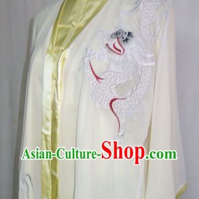 Embroidered Dragon Tai Ji Dress Pants Belt and Veil Complete Set