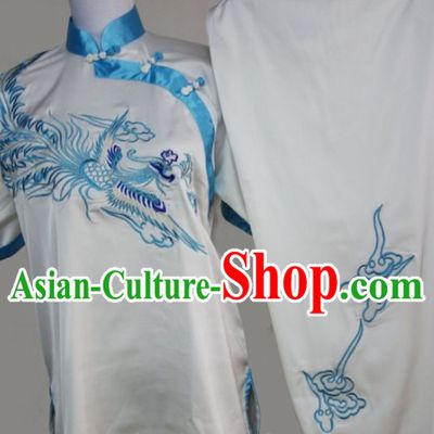 Traditional Kung Fu Silk Uniform White