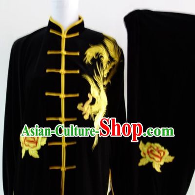 Chinese Top Martial Arts Shop Pleuche Costumes Complete Set