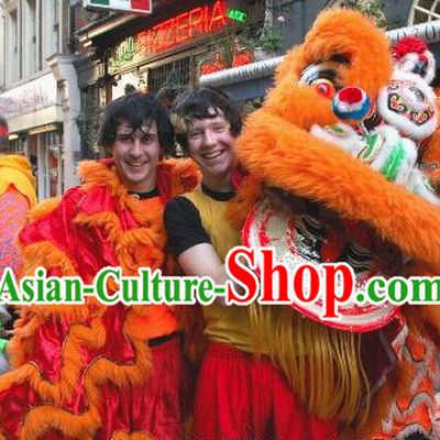 Supreme Asian Chinese Lion Dance Costumes Complete Set