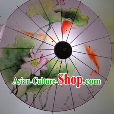 Handmade Traditional Chinese Umbrella Pendant Light