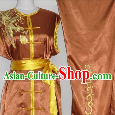Asian Silk Embroidery Wushu Dress Martial Arts Clothing