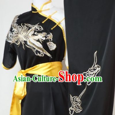 Asian Silk Embroidery Wushu Dress Martial Arts Clothes