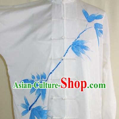 Hand Painted Bamboo Martial Art Dresses, Sportswear   Accessories
