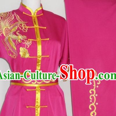Global Championships Tournament Black Martial Arts Phoenix Embroidery Uniform
