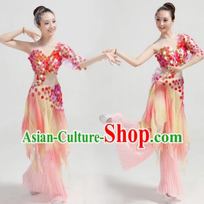 Classical Fish Dance Costumes and Pants Complete Set for Women