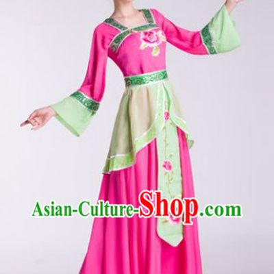 Chinese Classical Hanfu Dance Costumes and Hair Accessories for Women