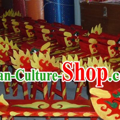 Traditional Chinese Handmade Kung Fu Dragon Dance Wooden Benches