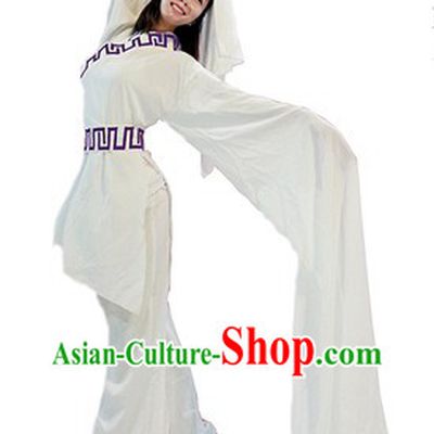 White Water Sleeves Classical Dance Costumes for Women