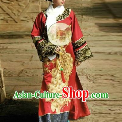 Qing Dynasty Empress Costumes and Headwear Complete Set for Women