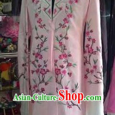 Ancient Chinese Embroidered Flower Long Robe for Women