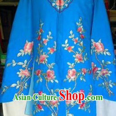 Ancient Chinese Embroidered Flower Long Robe for Women