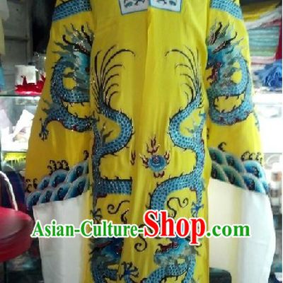 Ancient Chinese Dragon Embroidery Long Robe for Men