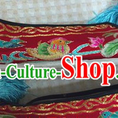 Chinese Opera Mandarin Ducks Embroidery Shoes