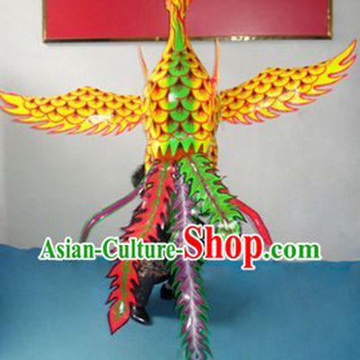 One Person Holding Chinese Festival Celebration and Display Phoenix Arts