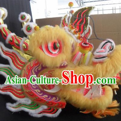 Best Handmade Long Wool Dragon Dance Costumes Complete Set