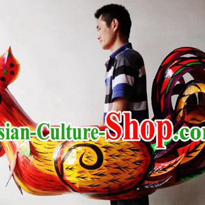 Traditional Handmade Chicken Boat Performance and Display Arts