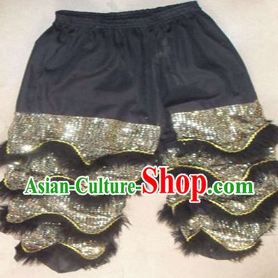 Black Chinese Lion Dance Pants