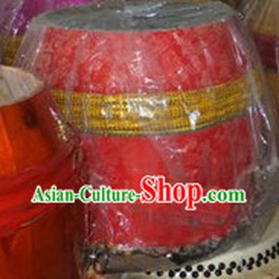 Traditional Handmade Red Dragon Dance and Lion Dance Drum