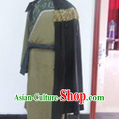 Ancient Chinese Ethnic King Costume and Hat Complete Set for Men