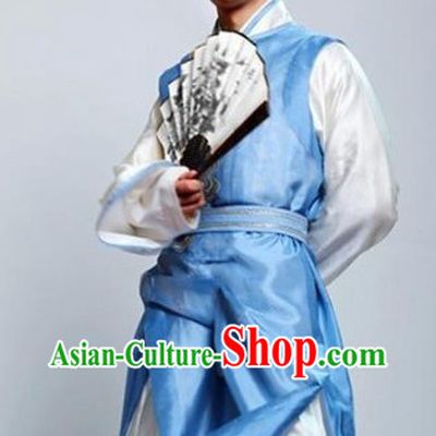 Ancient Chinese Swordsman Costumes Complete Set for Men