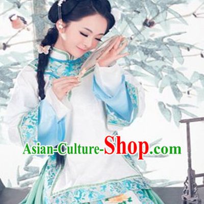 Qing Dynasty Female Beauty Clothes Complete Set for Women