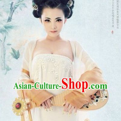 Ancient Chinese Tang Dynasty Beauty Dresses and Accessories for Women