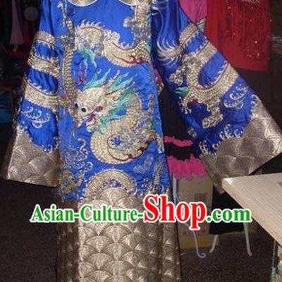 Traditional Chinese Beijing Opera Dragon Embroidery Stage Performance Costumes