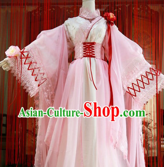 Ancient Chinese Princess Cosplay Costumes Complete Set for Women