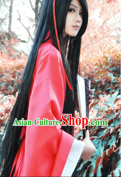 Classical Red Chinese Han Clothing Complete Set