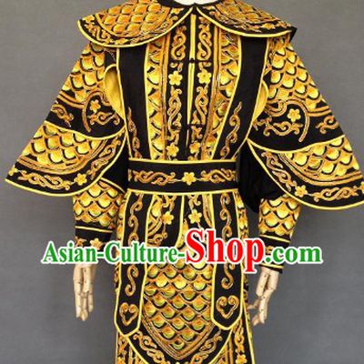 Cantonese Opera Da Kao Armor Golden Costumes