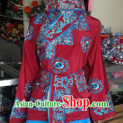 Wu Sheng Chinese Opera Hua Bao Costumes and Hat