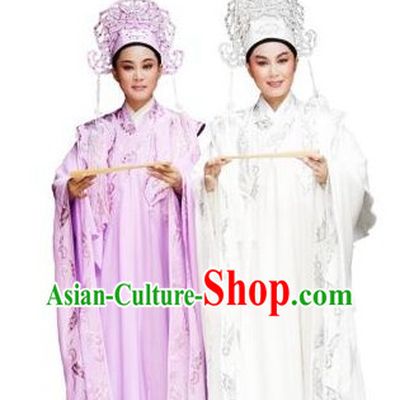 Traditional Chinese Opera Butterfly Love Liang Shanbo and Zhu Yingtai Costumes and Hats