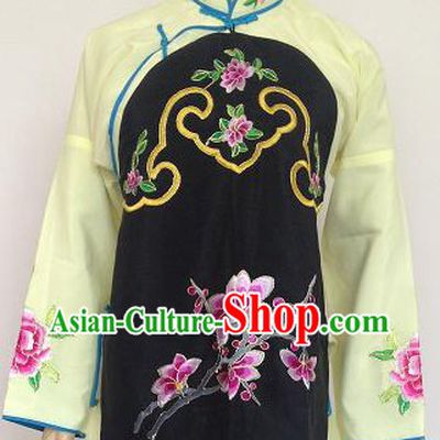 Traditional Chinese Yellow Peking Opera Jia Fan Dai Waitress Costumes