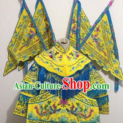 Traditional Chinese Tao Ma Tan Female Warrior Role Armor Costume