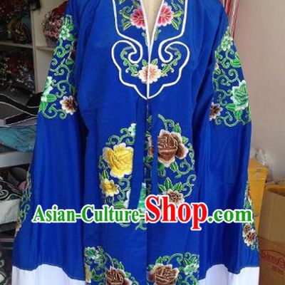 Green Embroidered Flower Opera Female Costumes