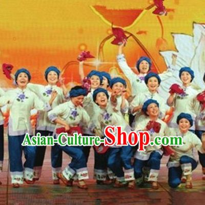 Traditional Chinese Grandmother Dance Costumes for Women