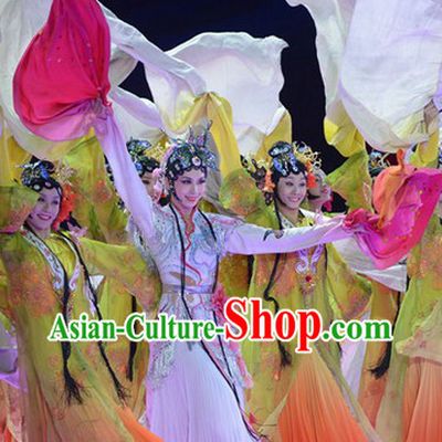 Chinese Classic Dancing Costumes and Headwear for Women
