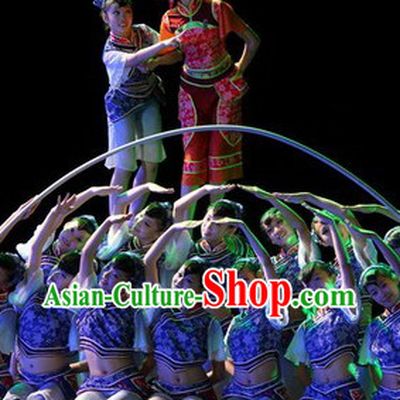 Traditional Chinese Folk Dance Costumes Complete Set