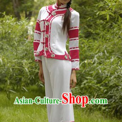 Traditional Chinese Maonan Tribe Outfit and Hat