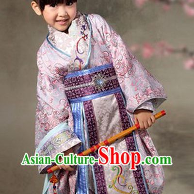 Ancient Palace Imperial Prince Clothing and Hat Complete Set for Kids