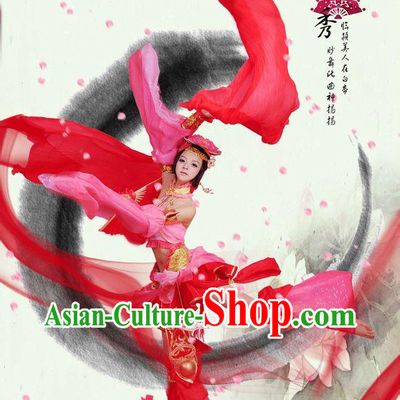 Ancient Asian Princess Cosplay Costumes and Hair Accessories