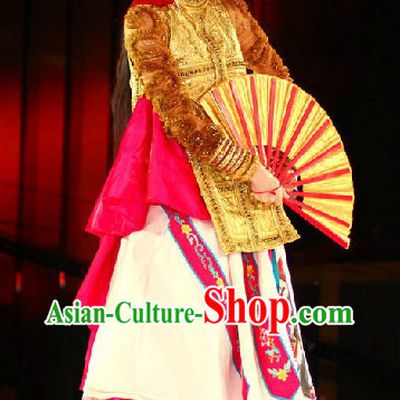 Sa Ding Ding Stage Performance Wan Wu Sheng Costumes and Accessories Complete Set