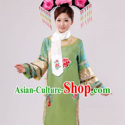 Qing Dynasty Imperial Maid Costume and Hat