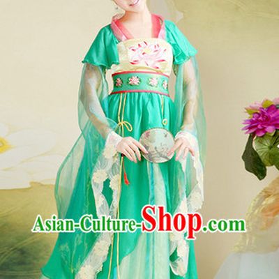 Ancient Chinese Tang Dynasty Princess Clothing and Hair Accessories Complete Set