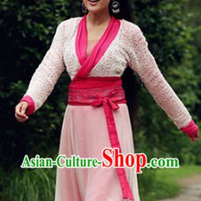 Bride with White Hair Costumes and Headdress Complete Set