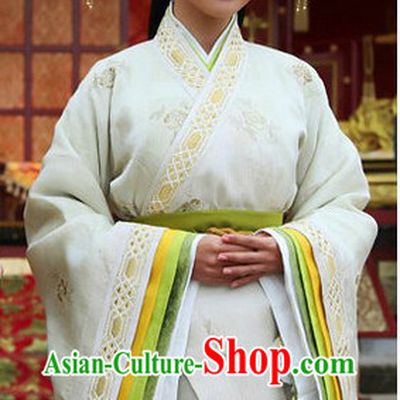 Ancient Chinese Imperial Female Clothes and Headdress Complete Set