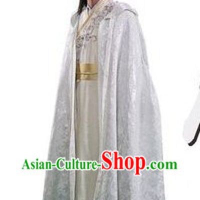Ancient Chinese Swordsman Dresses with Long Cape
